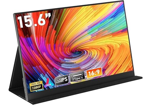 Zazitec  BX156 - 15.6" FHD Draagbare Monitor - USB-C & HDMI, IPS Display voor Laptop, Gaming en Productiviteit 