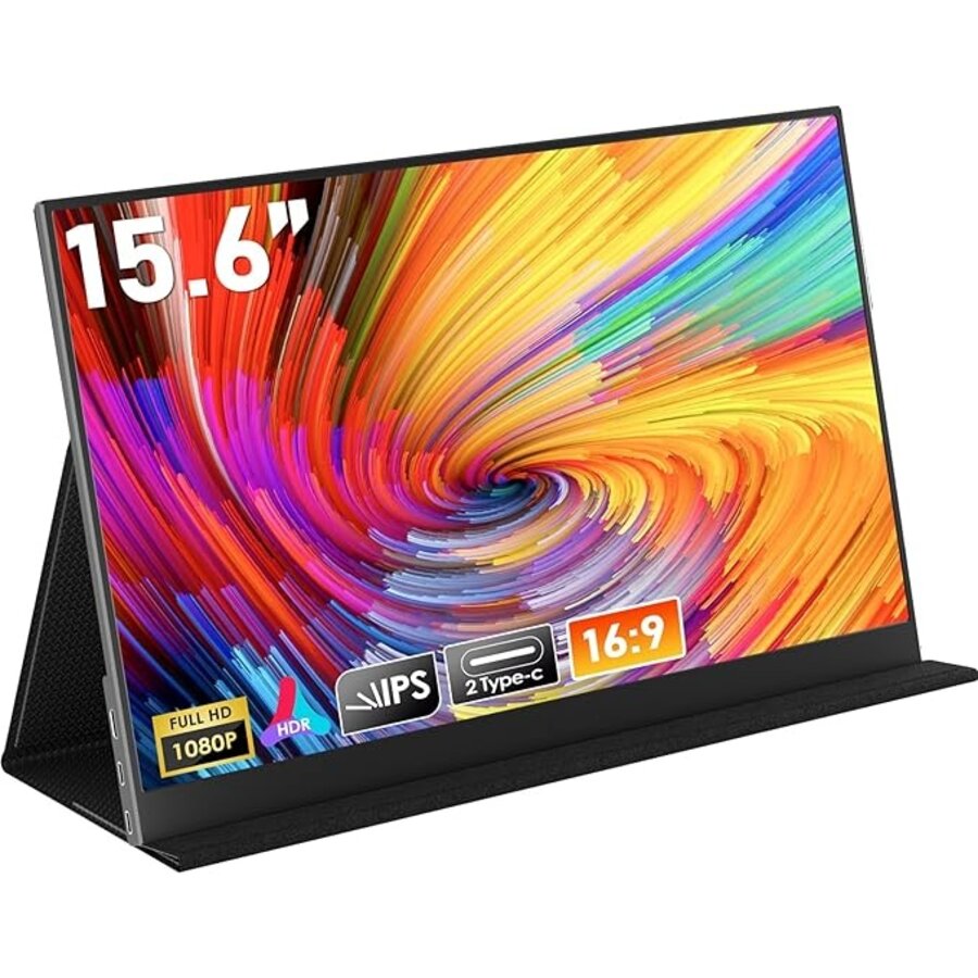 Zazitec  BX156 - 15.6" FHD Draagbare Monitor - USB-C & HDMI, IPS Display voor Laptop, Gaming en Productiviteit-1
