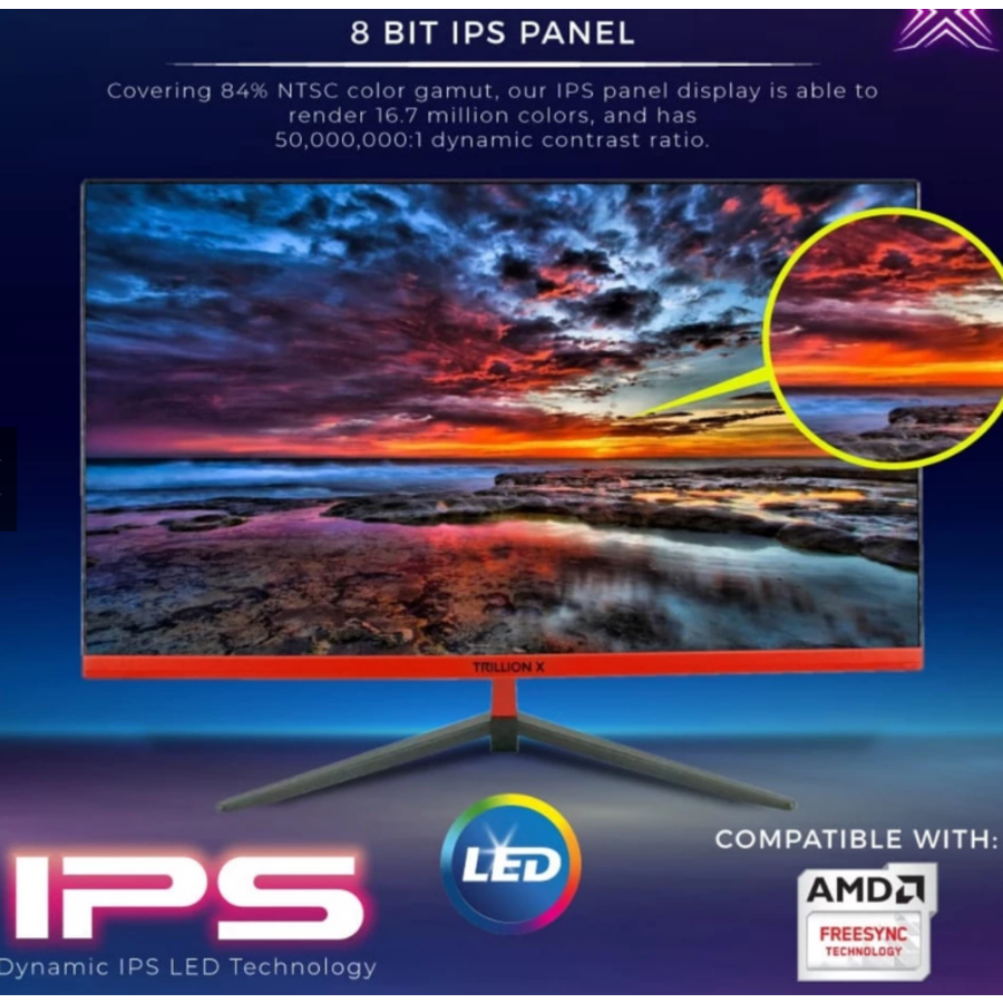 TRILLION-X LCD 27" DX270A1 Monitor - 75Hz/165Hz - Full HD - Ultra Slim Design - Ideaal voor Werk en Gaming-6