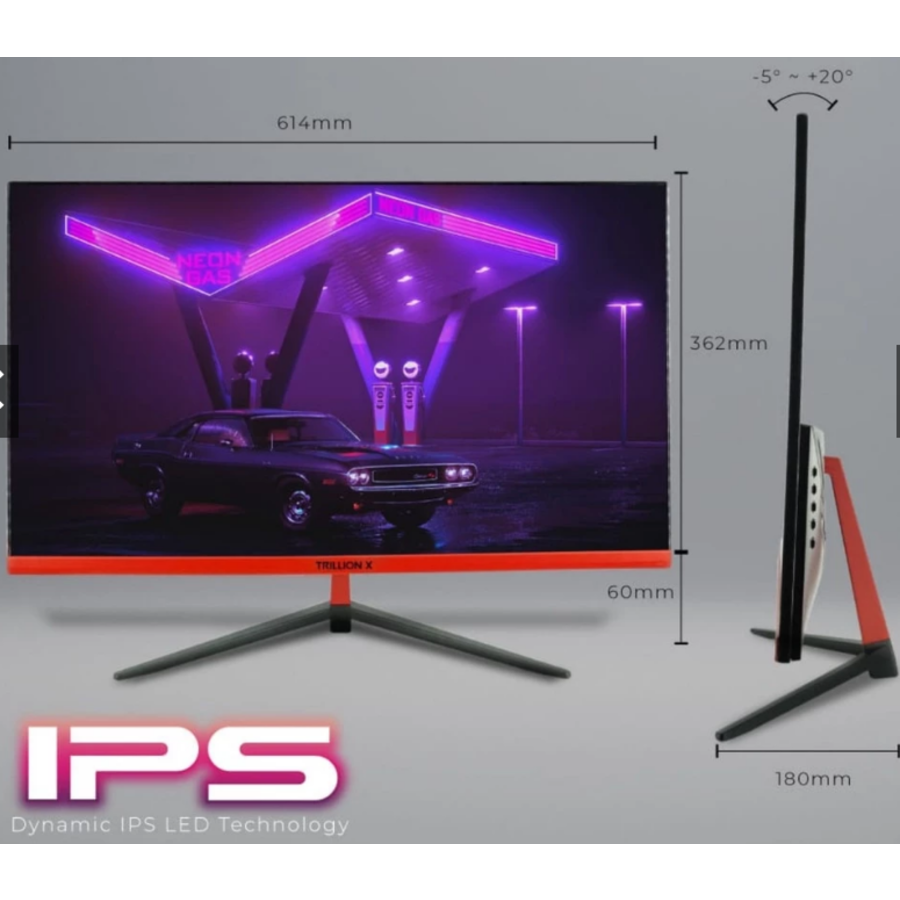 TRILLION-X LCD 27" DX270A1 Monitor - 75Hz/165Hz - Full HD - Ultra Slim Design - Ideaal voor Werk en Gaming-4
