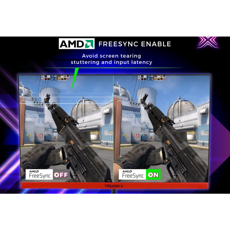 TRILLION-X LCD 24" DX238A1 Monitor - 75Hz - 2ms - Full HD - Ultra Slim IPS Design-5