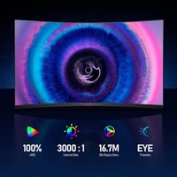 thumb-Zazitec 32-inch Gebogen Gaming Monitor - 2K QHD - 170Hz - 1ms - HDR10 - AdaptiveSync - Eye Care-4
