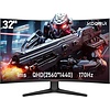 Zazitec Zazitec 32-inch Gebogen Gaming Monitor - 2K QHD - 170Hz - 1ms - HDR10 - AdaptiveSync - Eye Care