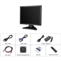 thumb-Zazitec 15-inch Beveiligingsmonitor - HDMI - AV - BNC - VGA - USB - Hoge Gevoeligheid - Metalen Behuizing-6