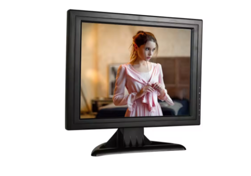 Zazitec 15-inch Beveiligingsmonitor - HDMI - AV - BNC - VGA - USB - Hoge Gevoeligheid - Metalen Behuizing 