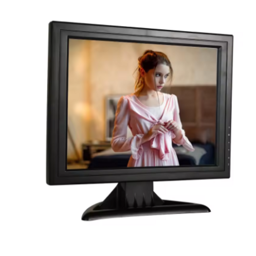 Zazitec 15-inch Beveiligingsmonitor - HDMI - AV - BNC - VGA - USB - Hoge Gevoeligheid - Metalen Behuizing-1