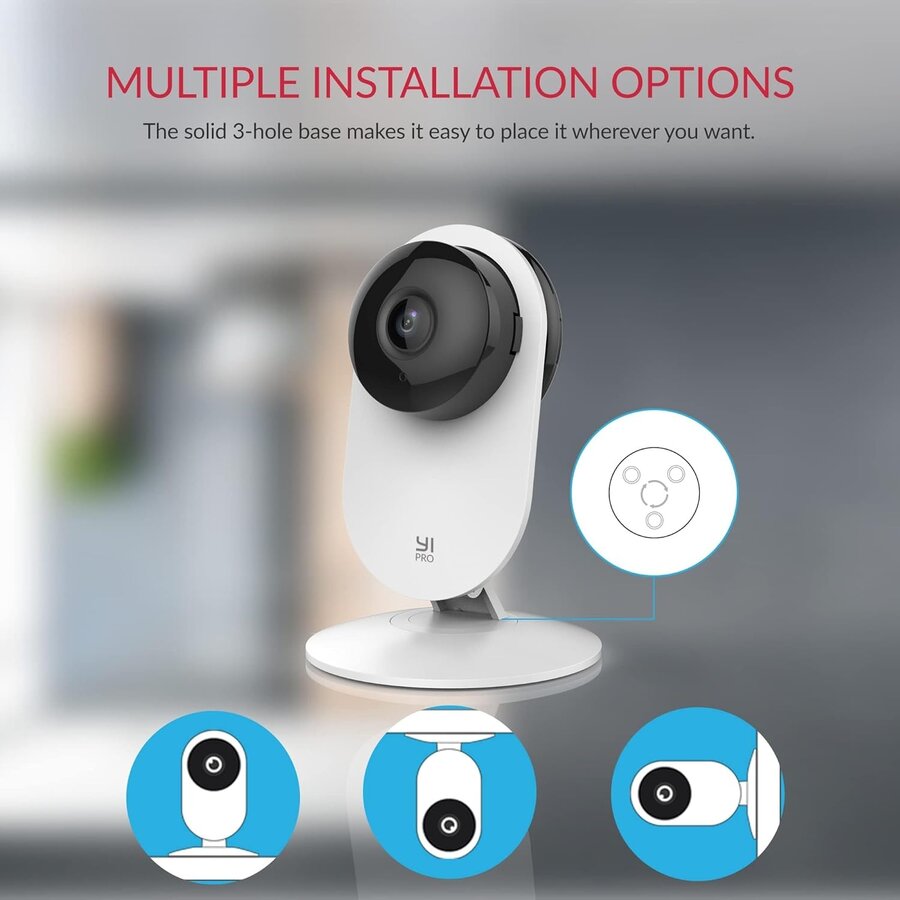 YI 4pc Home Camera - 1080p Wi-Fi Beveiligings- en Bewakingscamera Set - Wit-6