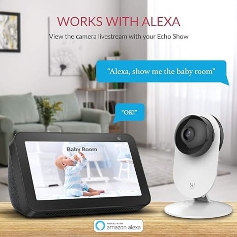 YI 4pc Home Camera - 1080p Wi-Fi Beveiligings- en Bewakingscamera Set - Wit-5