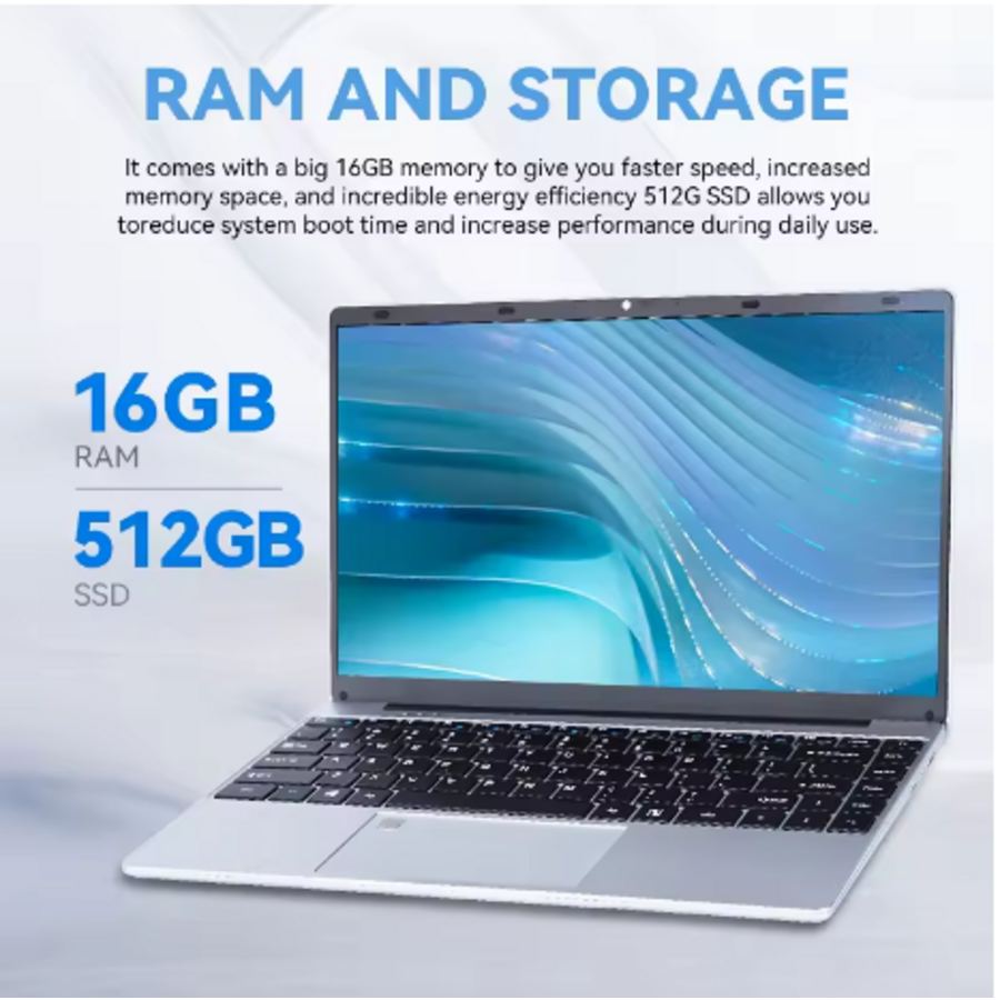 FIREBAT A14 Laptop - Intel N5095 - 14.1 Inch - 16GB RAM -  1TB SSD - Lichtgewicht Business Notebook-3