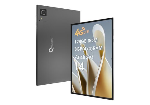 CWOWDEFU P25L - Android 14 - 10.1 Inch - 4G SIM - 8-Core CPU - 8GB RAM - 128GB Opslag - Zwart 