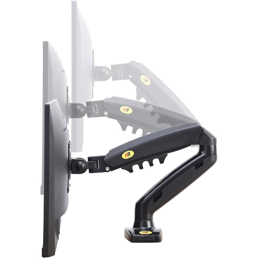 Ergosolid F80-0 Professionele Designstandaard - Voor 17"-30" LED/LCD Monitoren - Zwart-3