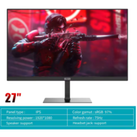 thumb-Elsa 27 Inch Monitor - IPS FHD - HDMI/VGA - 1920x1080 - Flat Panel-7