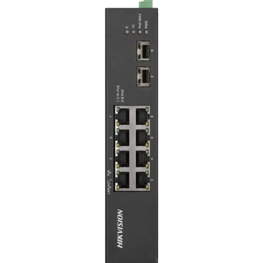Hikvision DS-3T0510HP-E/HS – Robuuste 8-Poorts Gigabit Hi-PoE Switch voor Industriële Toepassingen-5