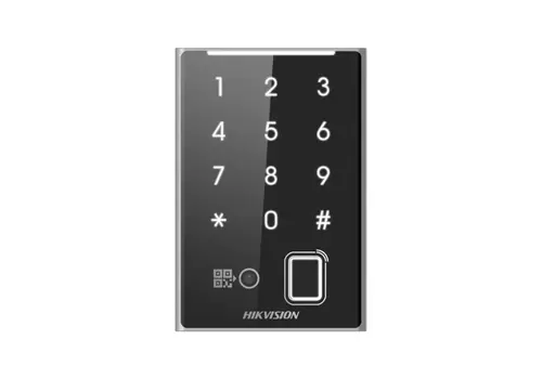 Hikvision DS-K1109DKFB-QR – Geavanceerde Kaartlezer met Vingerafdruk, QR-code en Bluetooth 