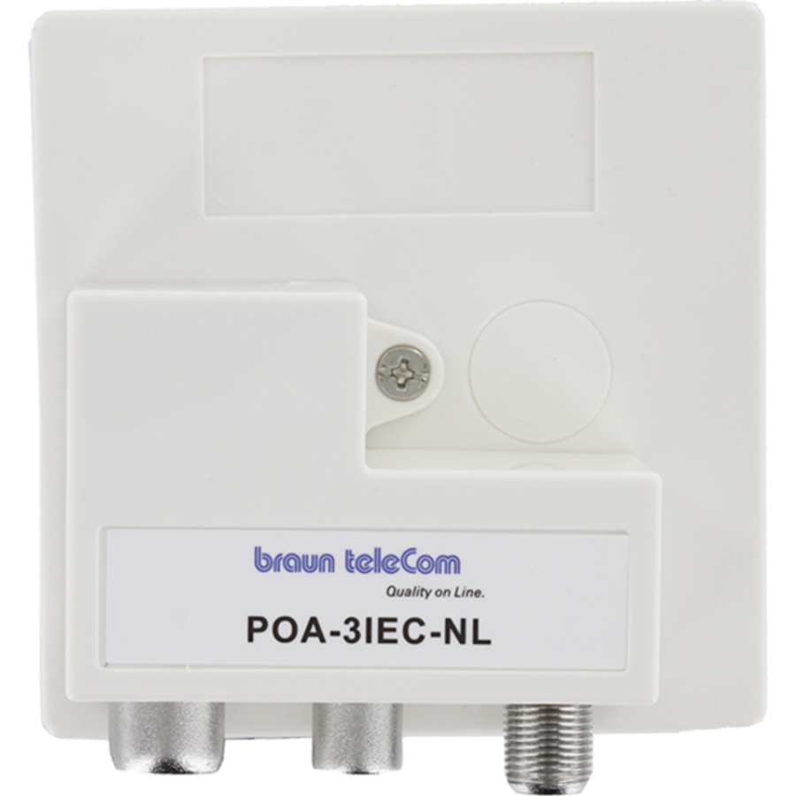 Braun teleCom PAO-1IEC-NL – Signaalverdeler met IEC-Aansluiting voor Optimale TV- en Radiosignaalverdeling-2