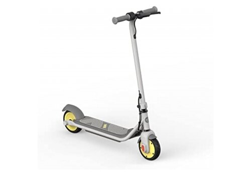 Ninebot eKickScooter ZING C8 Powered by Segway E-Step - Van 6-12 Jaar - Maximum Snelheid 16km/u - Actieradius tot 10km/40 min - Grijs/Geel 