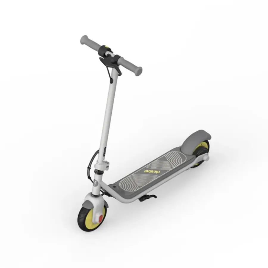 Ninebot eKickScooter ZING C8 Powered by Segway E-Step - Van 6-12 Jaar - Maximum Snelheid 16km/u - Actieradius tot 10km/40 min - Grijs/Geel-4