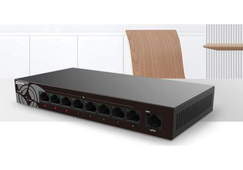 EZVIZ W6-SD09GP – 9-Poorts Gigabit PoE Switch voor Uitgebreide Netwerkoplossingen 