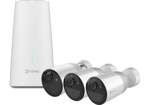 EZVIZ BC1-B3 – Draadloze Beveiligingscamera Set met 365 Dagen Batterijduur 