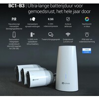 thumb-EZVIZ BC1-B3 – Draadloze Beveiligingscamera Set met 365 Dagen Batterijduur-10