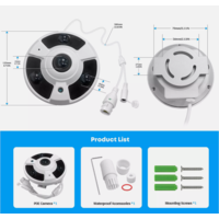 thumb-Zazitec 360 Graden Fisheye Camera – 5MP IR Kleuren CCD Camera met 1,4 mm Lens-6