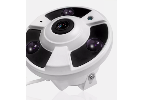 Zazitec 360 Graden Fisheye Camera – 5MP IR Kleuren CCD Camera met 1,4 mm Lens 