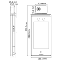 thumb-Hikvision DS-K1TA70MI-T – Gezichtsherkenningsterminal met Temperatuurmeting​-10