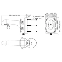 thumb-Hikvision DS-1604ZJ-Pole – Verticale Paalmontagebeugel voor Speed Dome Camera's-4