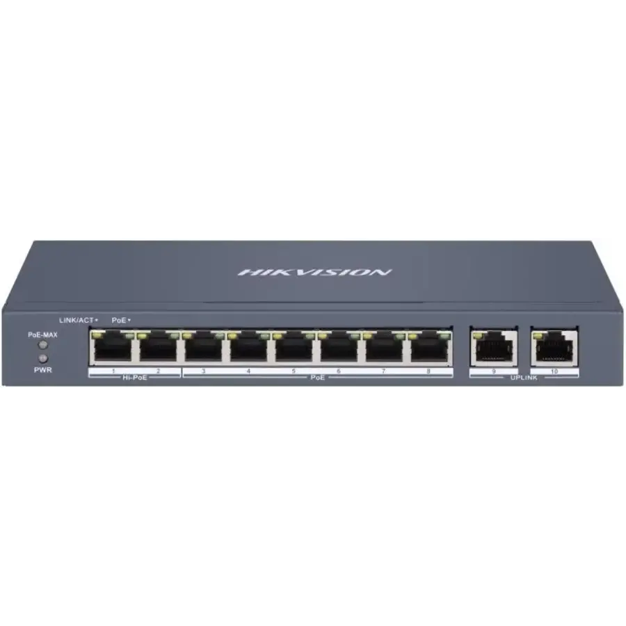 Hikvision DS-3E1309P-EI – 8-Poorts 100 Mbps Smart Managed PoE Switch met 1 Gigabit Uplink​-2