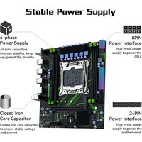 thumb-Zazitec Machinist Esports Deluxe mATX Moederbord – Compatibel met Intel Xeon E5-2680 v4 (LGA2011-3)-8