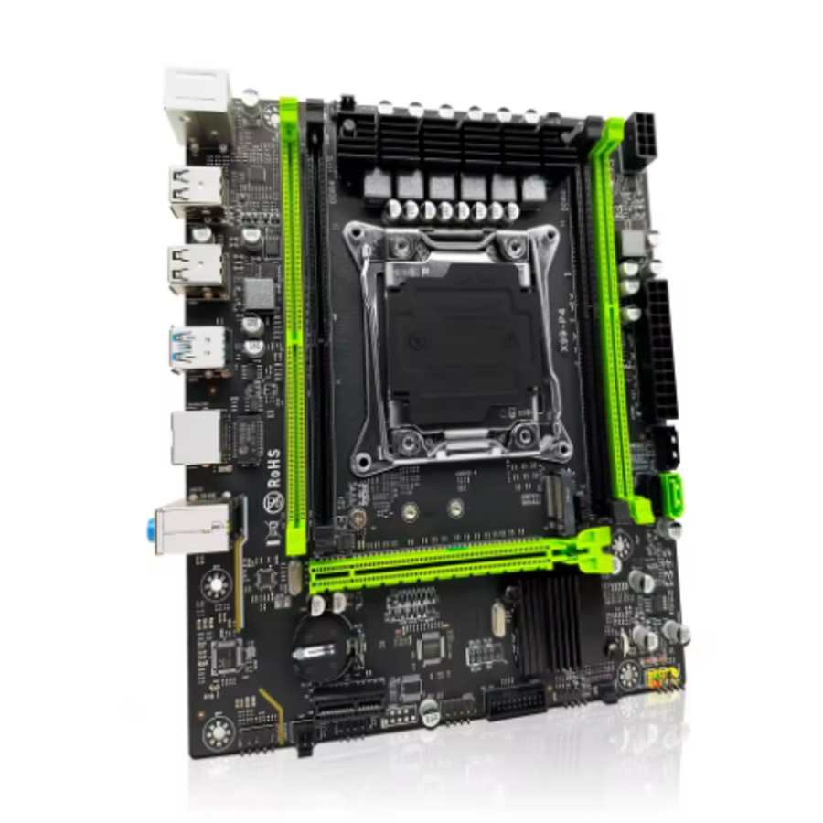 ZSUS X99 P4 Moederbordset met Intel Xeon E5-2650 v4 – LGA2011-3, DDR4, Micro-ATX-3