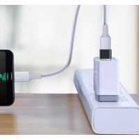 thumb-USB 3.0 A Male naar USB-C Female kabel - Zwart-8