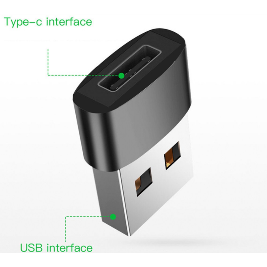 USB 3.0 A Male naar USB-C Female kabel - Zwart-7