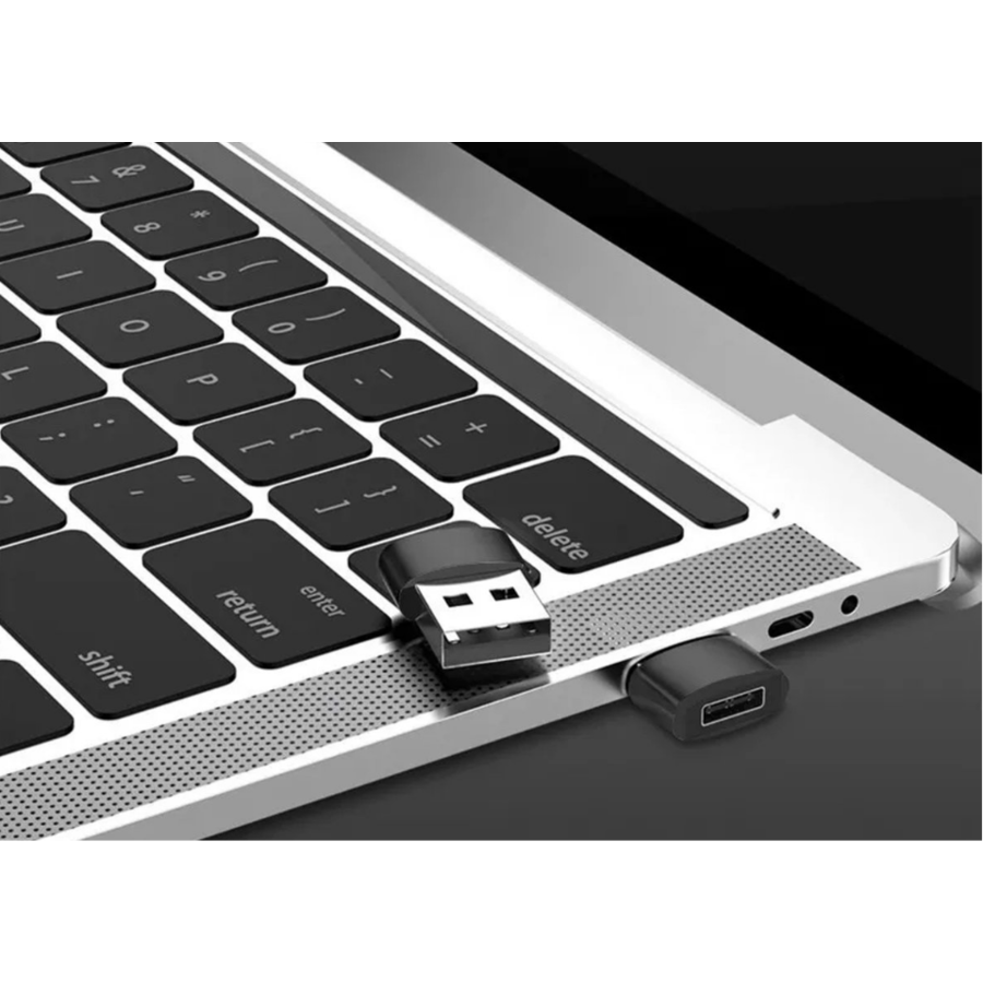 USB 3.0 A Male naar USB-C Female kabel - Zwart-5