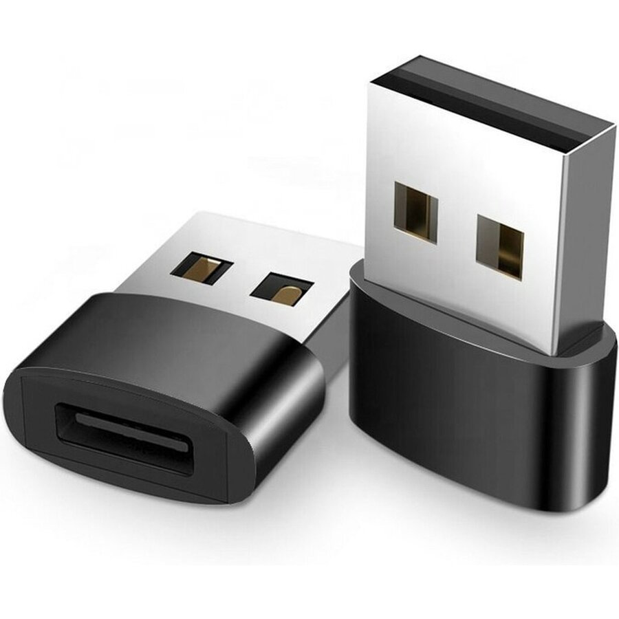USB 3.0 A Male naar USB-C Female kabel - Zwart-3
