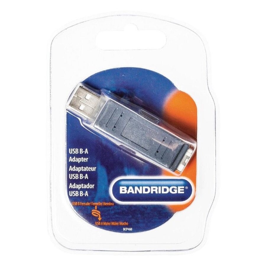 Bandridge USB B-A Adapter – USB-B Male naar USB-A Female – Hoogwaardige Verloopstekker-4