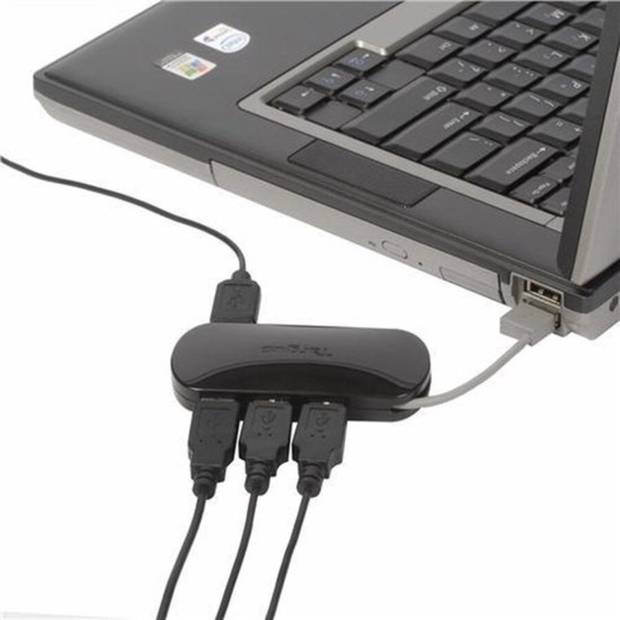 Targus 4-Port Mobile USB Hub – ACH111EU – Compacte USB 2.0 Hub voor Laptop en Mac-2