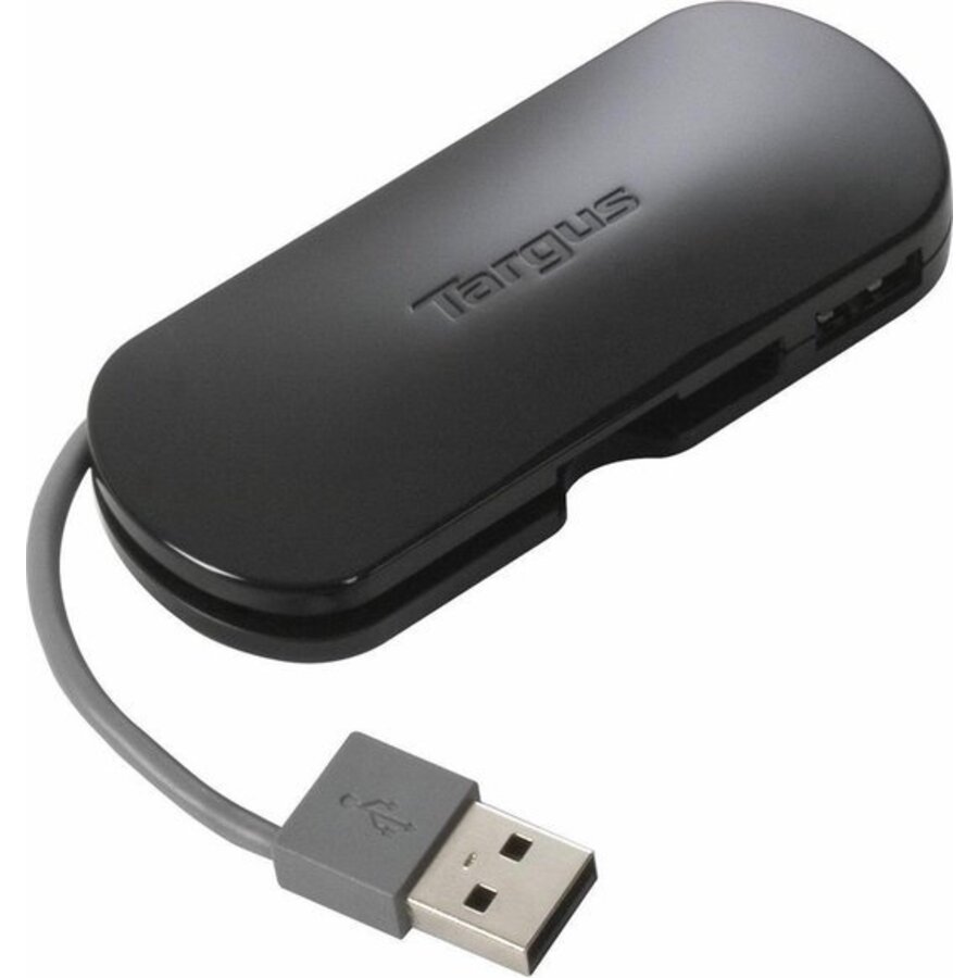 Targus 4-Port Mobile USB Hub – ACH111EU – Compacte USB 2.0 Hub voor Laptop en Mac-1