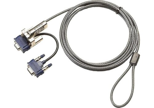 Targus DEFCON® VPCL Video Port Combination Lock – PA492E – Beveiligingskabelslot met VGA-doorvoer en resetbare combinatie 