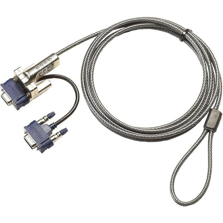 Targus DEFCON® VPCL Video Port Combination Lock – PA492E – Beveiligingskabelslot met VGA-doorvoer en resetbare combinatie-1