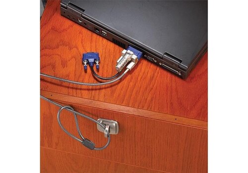 Targus DEFCON® VPCL Video Port Combination Lock – PA492E – Beveiligingskabelslot met VGA-doorvoer en resetbare combinatie 