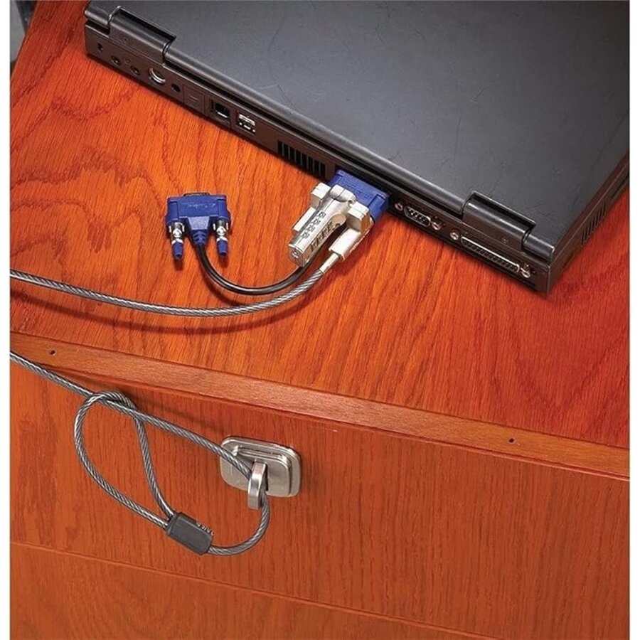 Targus DEFCON® VPCL Video Port Combination Lock – PA492E – Beveiligingskabelslot met VGA-doorvoer en resetbare combinatie-5