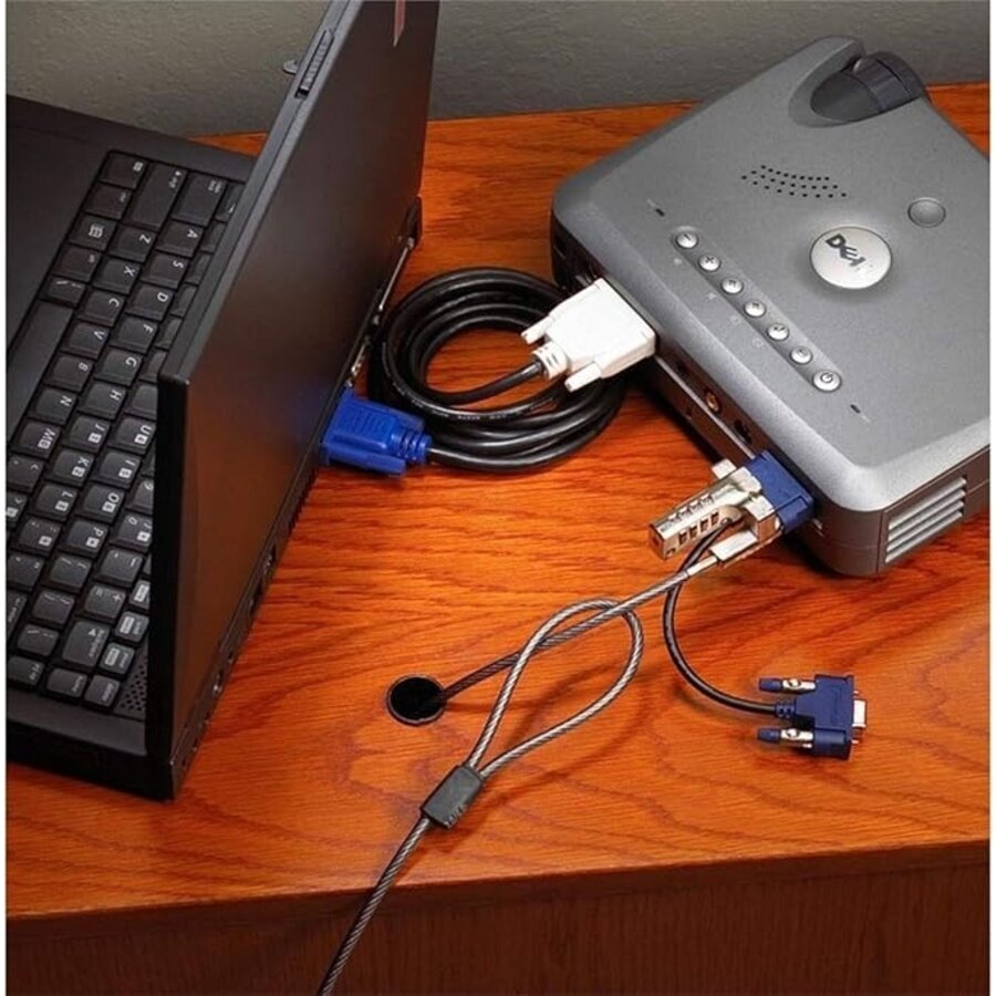 Targus DEFCON® VPCL Video Port Combination Lock – PA492E – Beveiligingskabelslot met VGA-doorvoer en resetbare combinatie-4