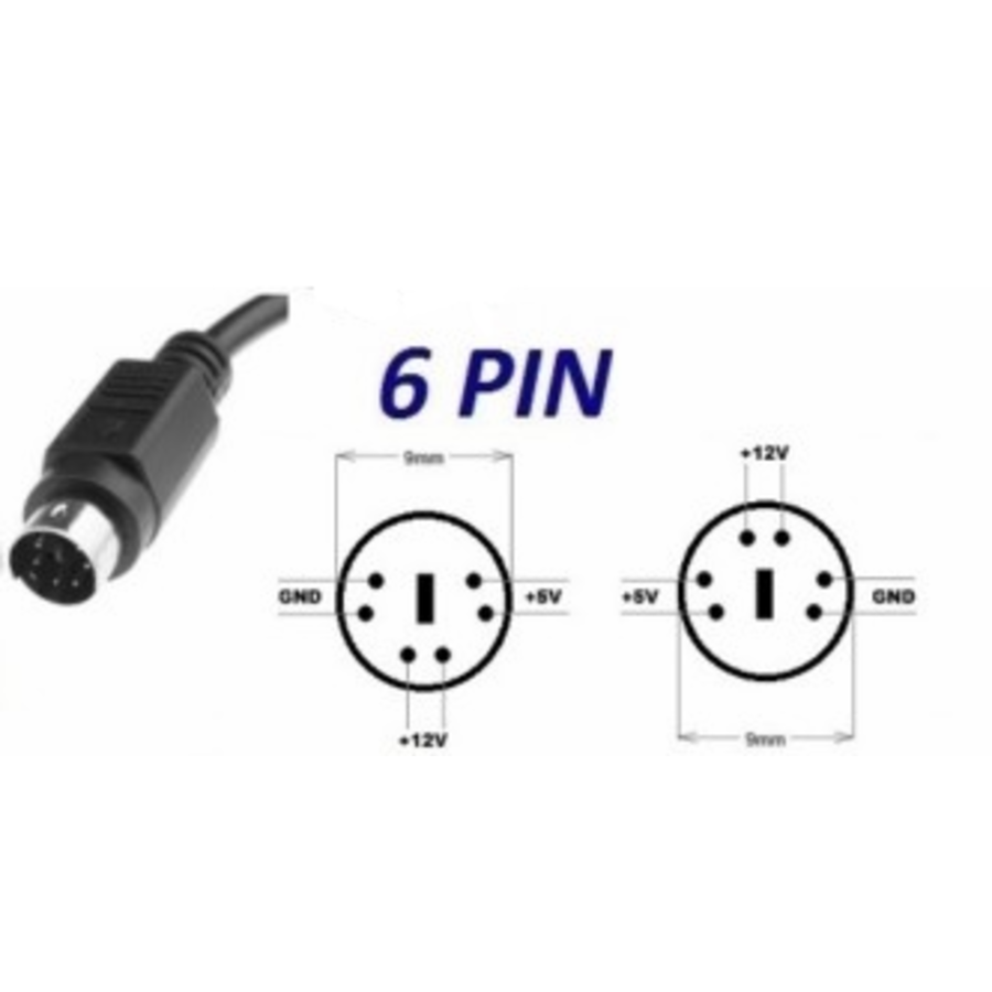 Starmen 6-Pins Voedingsadapter 10–24W – DC Power Supply-2