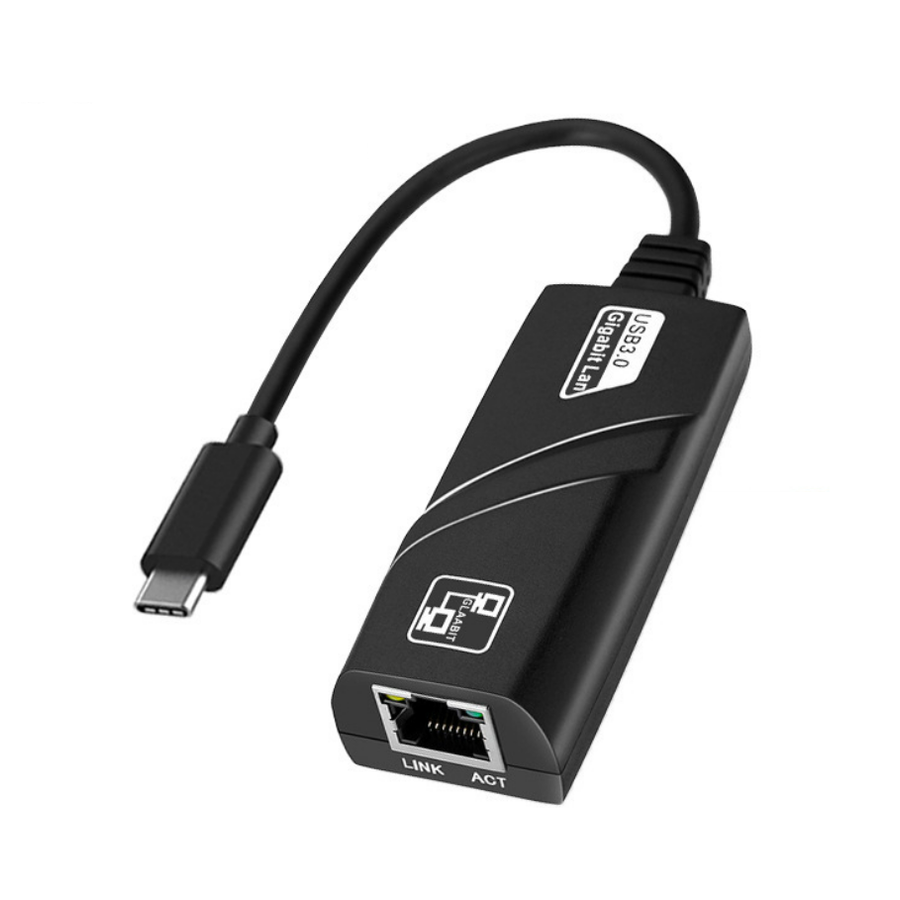 Glaabit USB C naar RJ45 Gigabit Ethernet Adapter – 10/100/1000 Mbps – Realtek RTL8153B – Plug & Play-2