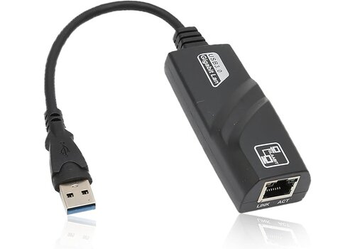 GLAABIT USB 3.0 naar Ethernet Adapter – Gigabit Netwerkadapter 10/100/1000 Mbps 