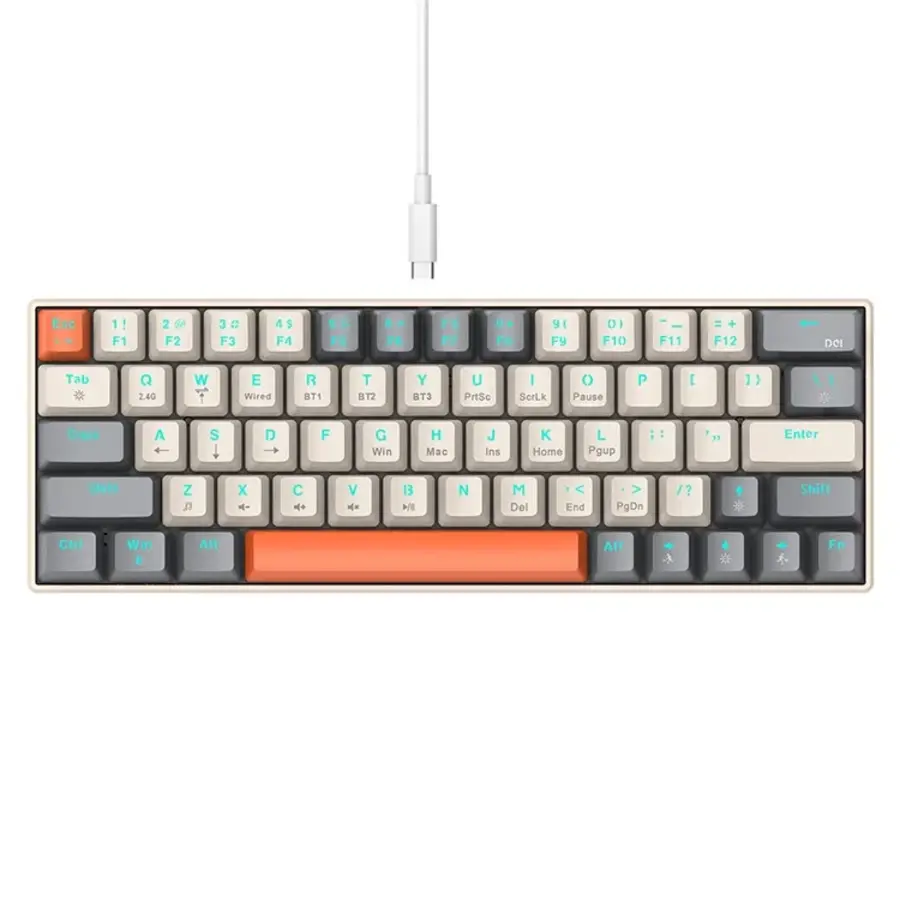 T-WOLF T30 Bluetooth Toetsenbord – Compact - Draadloos - RGB Verlicht-1