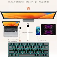 thumb-T-WOLF T30 Bluetooth Toetsenbord – Compact - Draadloos - RGB Verlicht-2