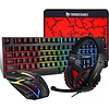 T-WOLF TF800 4-in-1 Gaming Set – RGB Toetsenbord, Muis, Headset en Muismat