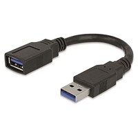 thumb-Targus ACC997EUX USB 3.0-verlengkabel – 15 cm – Zwart-1